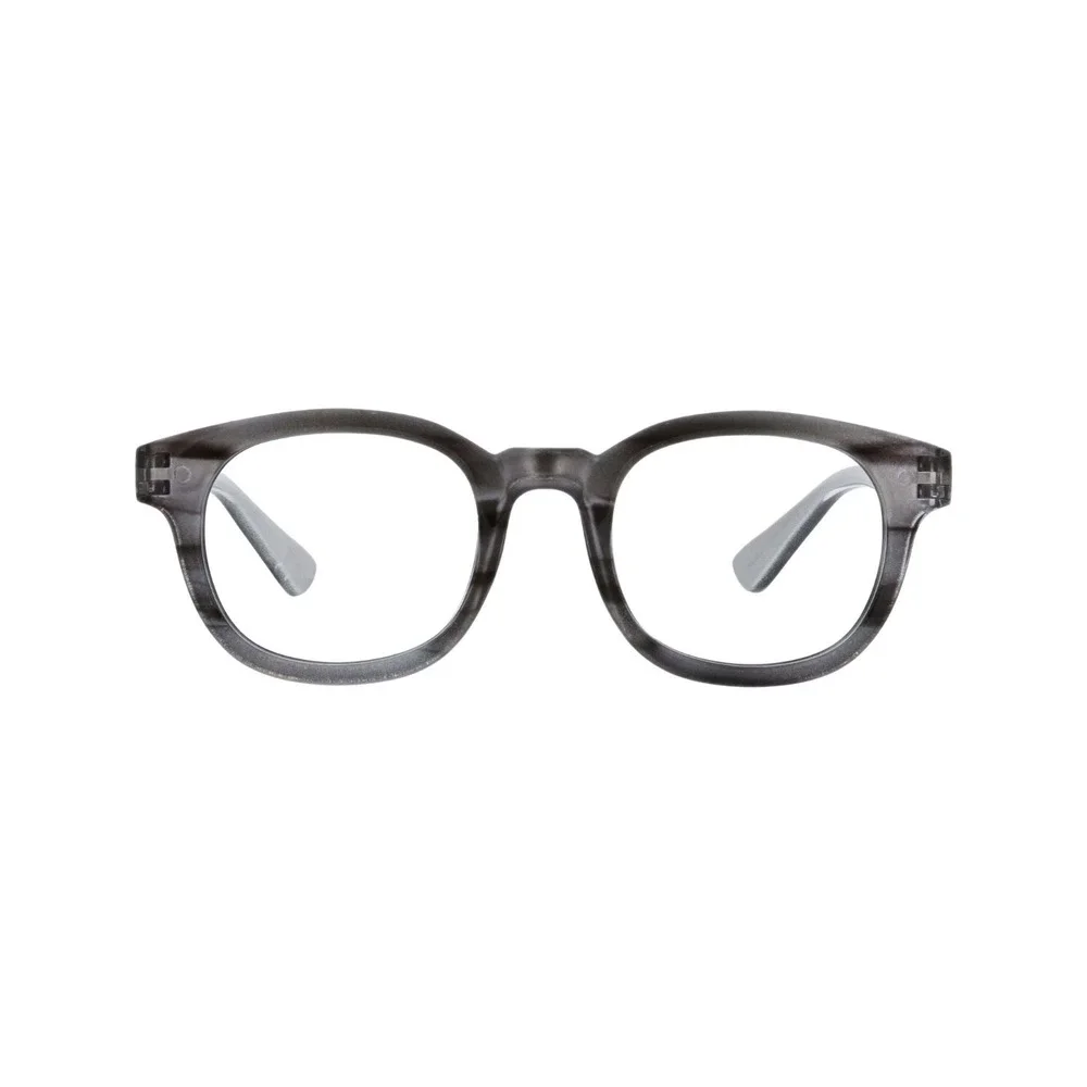 New Gray Faux Horn Peepers Blue Light Filter reading glasses +2.75